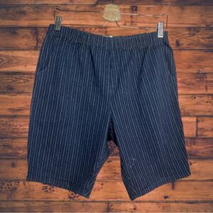 5 for $25🔥Mainstreet Blue Denim Vertical Striped Bermuda Shorts 14W